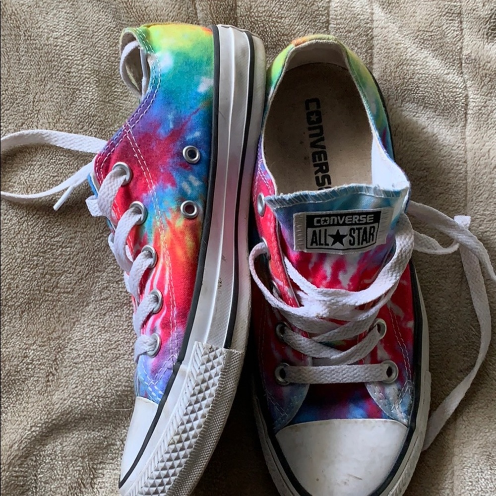 Tie Dye Converse barley worn!